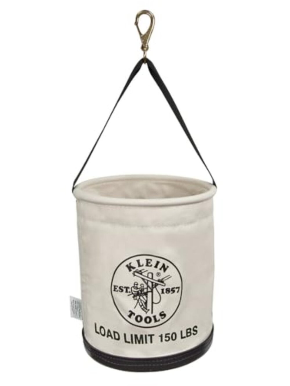 Canvas Bucket Tool Organizer 150 lb Load Drain Holes Heavy Duty